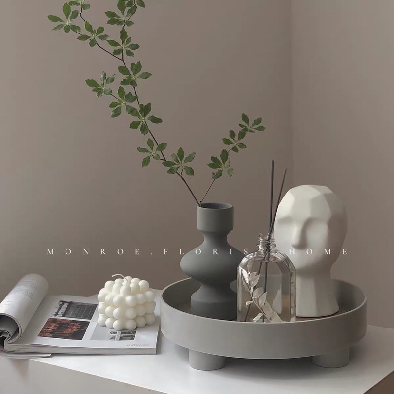 Khay decor mặt gỗ tròn , vuông , oval