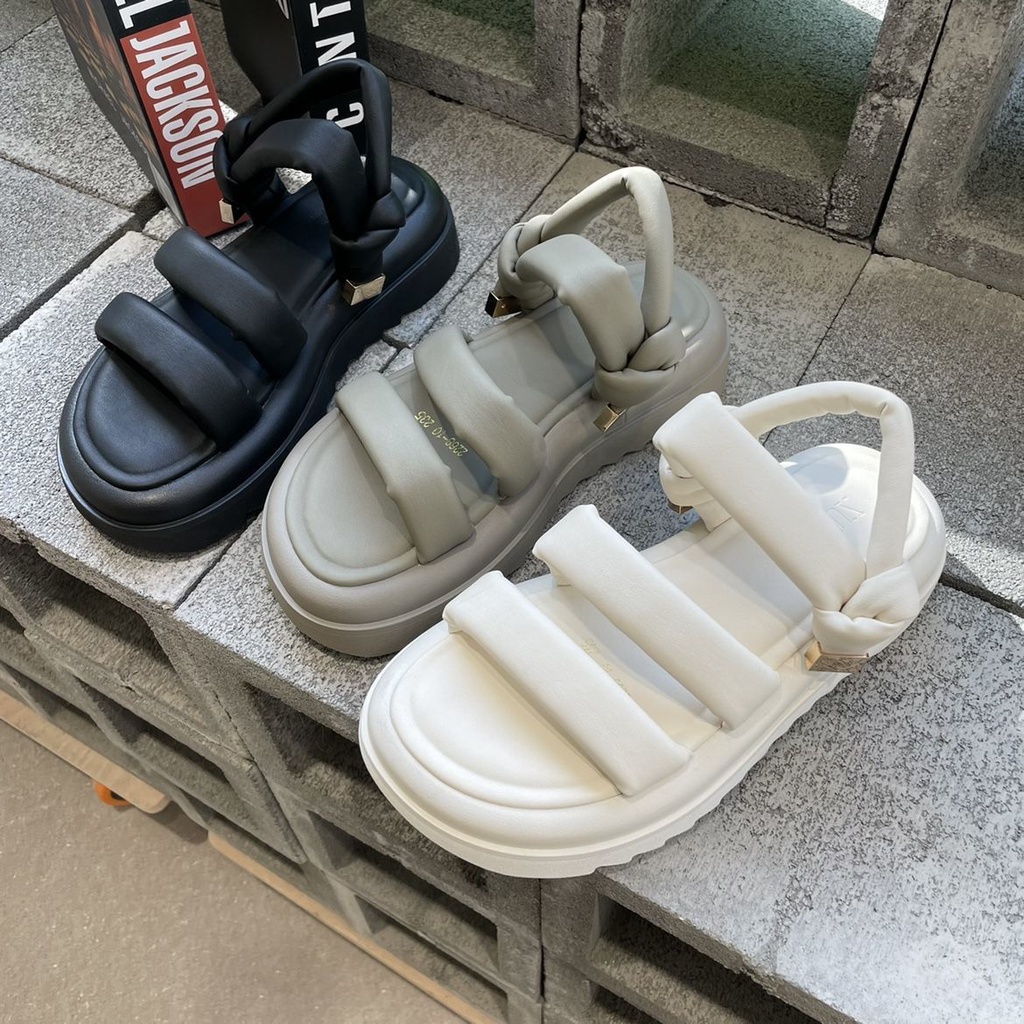 Giày Sandal Đế Dày Tăng Chiều Cao Phong Cách Pháp Thiết Kế Mới Thời Trang Mùa Hè Cho Nữ
