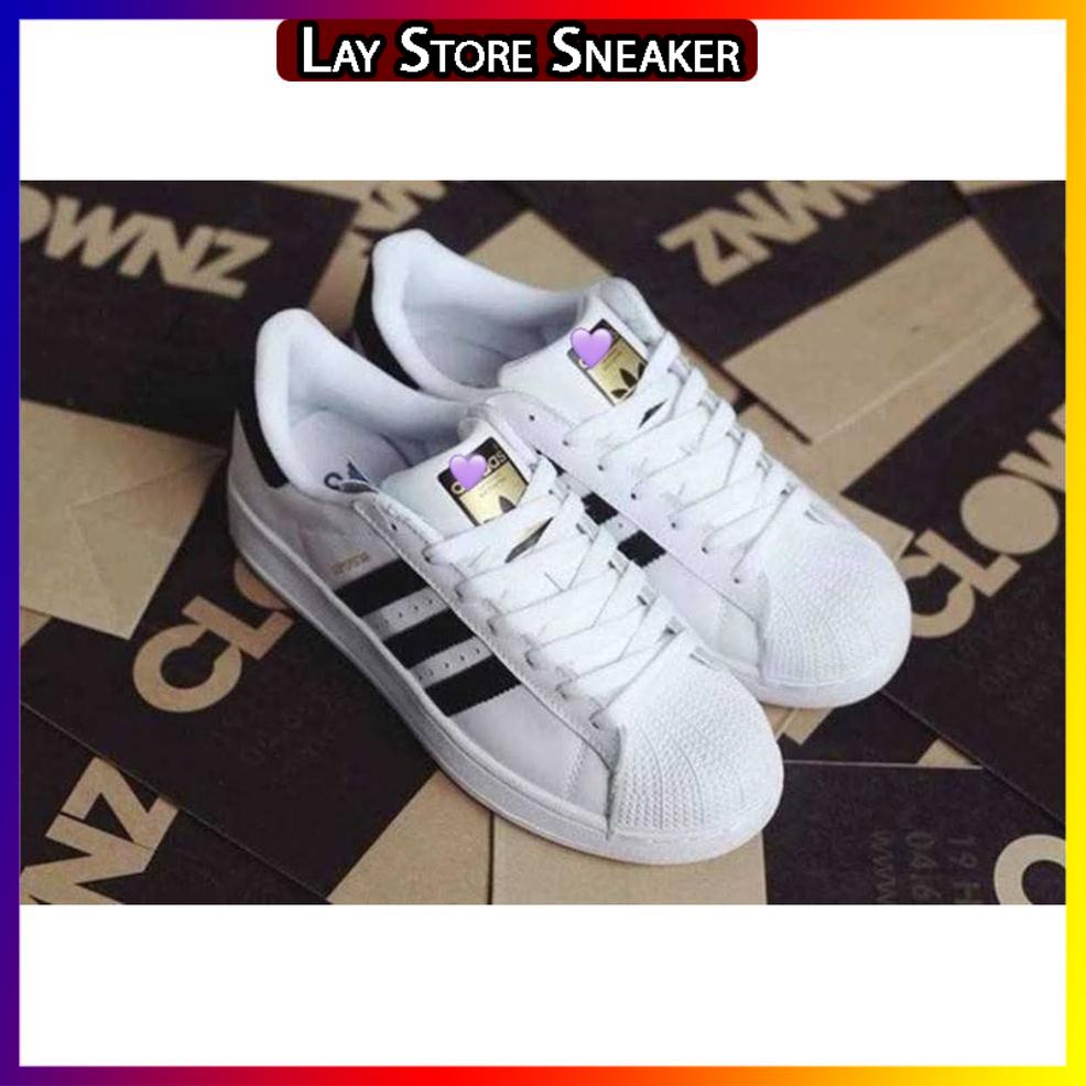 Giày Thể Thao Trắng Sọc Đen Cao Cấp nam nữ