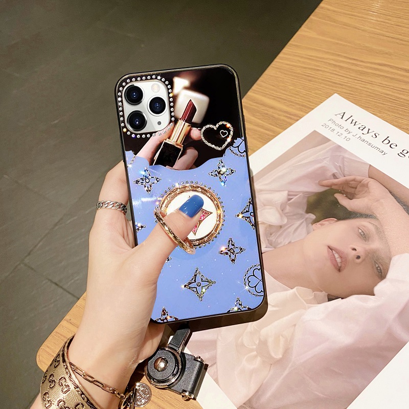 Ốp điện thoại có giá đỡ nhẫn/ gương soi iPhone 11 Pro Max iPhone 8 Plus 7 Plus 6 6s Plus iPhone XS Max XR X XS SE 2020