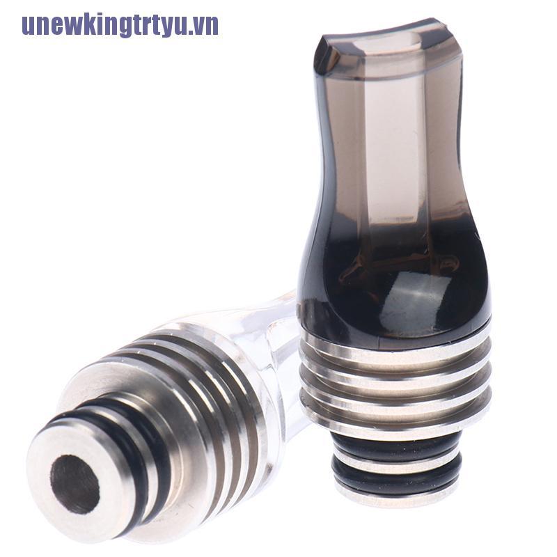 <gtrtyu>1Pc 510 Drip Tip Acrylic And Stainless Steel Flat Mouth Drip Taste Type Drip Tip