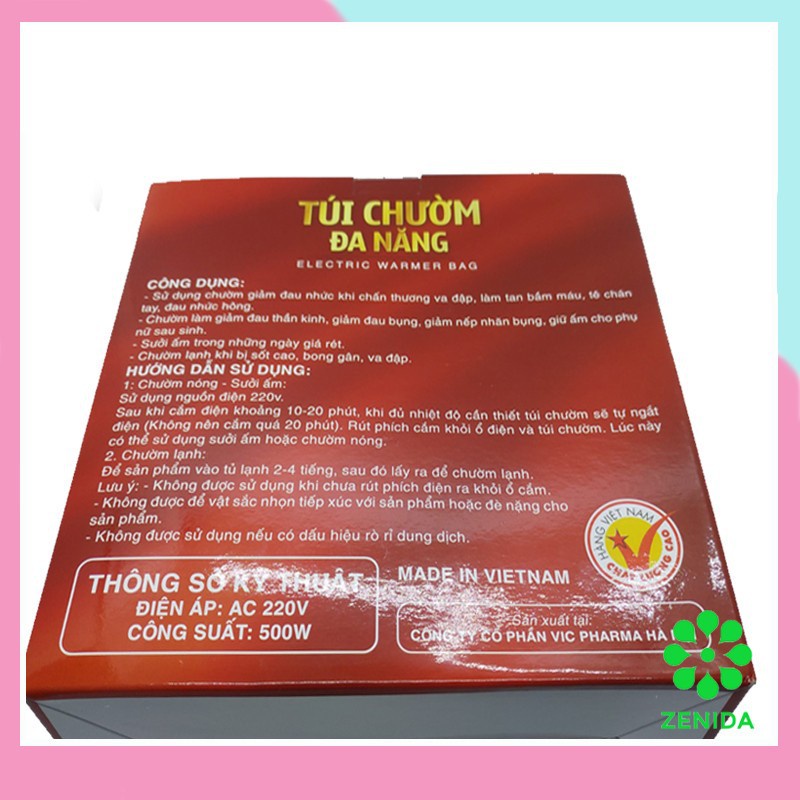 Túi chườm đa năng Nóng Lạnh [ Siêu An Toàn ] giữ ấm lâu, chườm lạnh giảm đau Hàng VN Loại 1