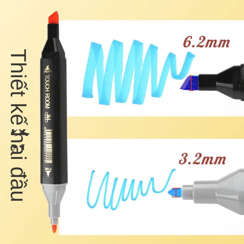 Dầu chính hãng đôi Touch Touch Mark Pen Động lực học sinh Thiết kế vẽ tay 24/36/48 Màu nước màu