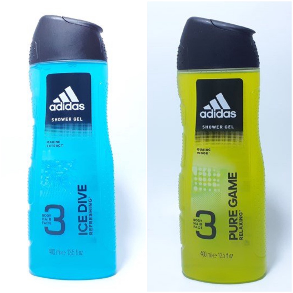 Gel tắm gội rửa mặt Adidas Ice Dive 400ml