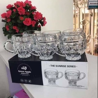 BỘ CỐC QUAI THUỶ TINH (Set bộ 6 cốc)