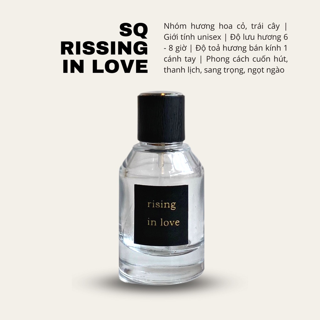 Nước hoa Vuông SQ Rising in love hương thơm quyến rũ nhẹ nhàng dung tích 50ml