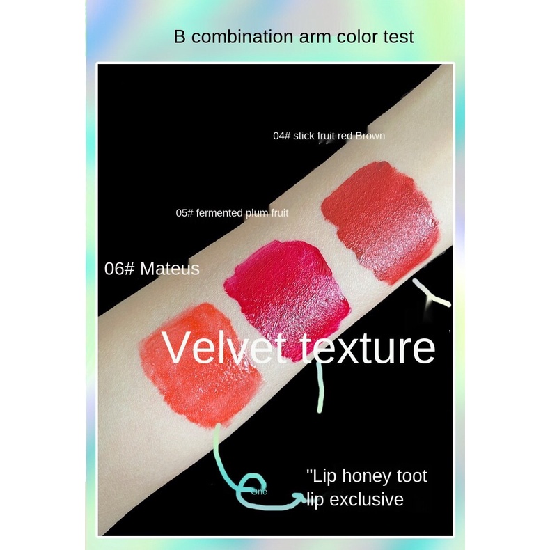 [Hàng mới về] Bộ 3 son môi 5y6s thiết kế hai đầu dưỡng ẩm lâu trôi chất lượng cao