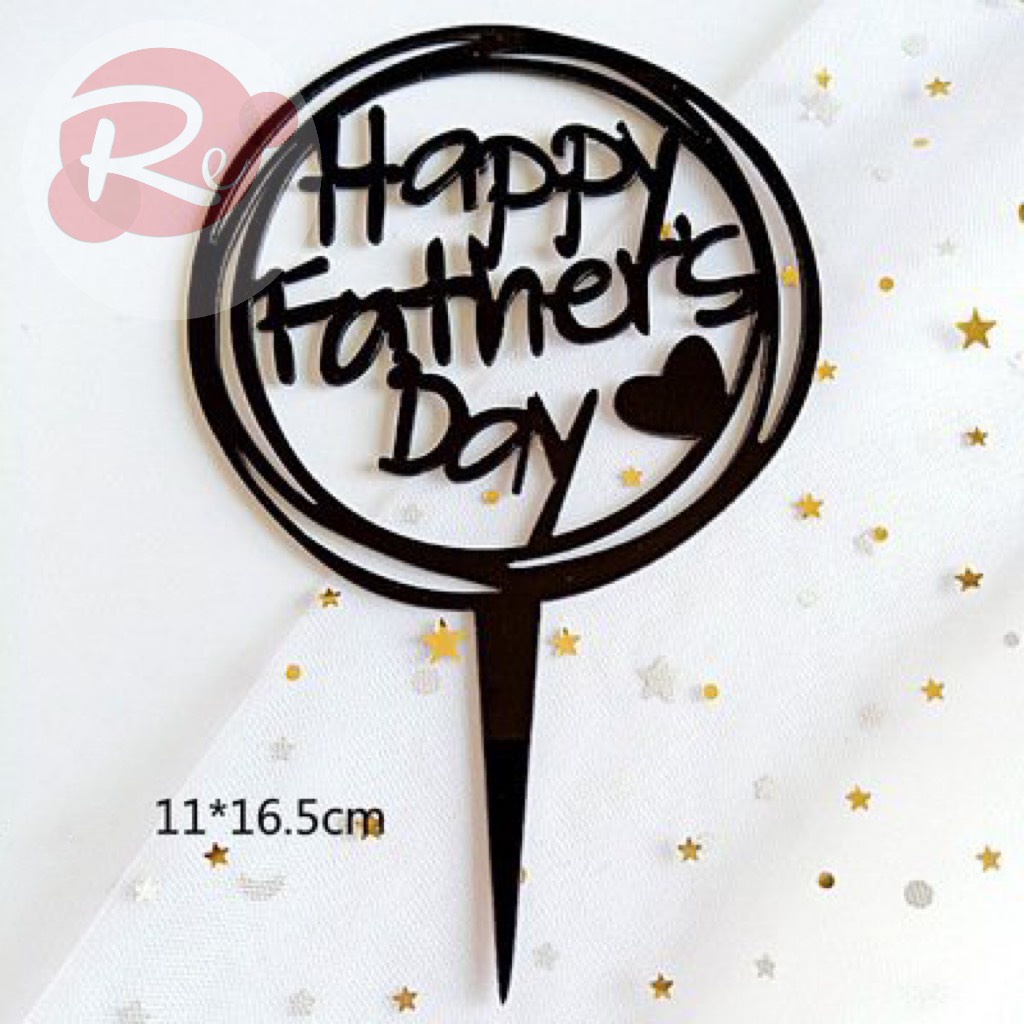 [SIÊU RẺ❤️] – Combo 10 Thẻ meka Happy Father Day - Trang trí bánh sinh nhật bánh kem