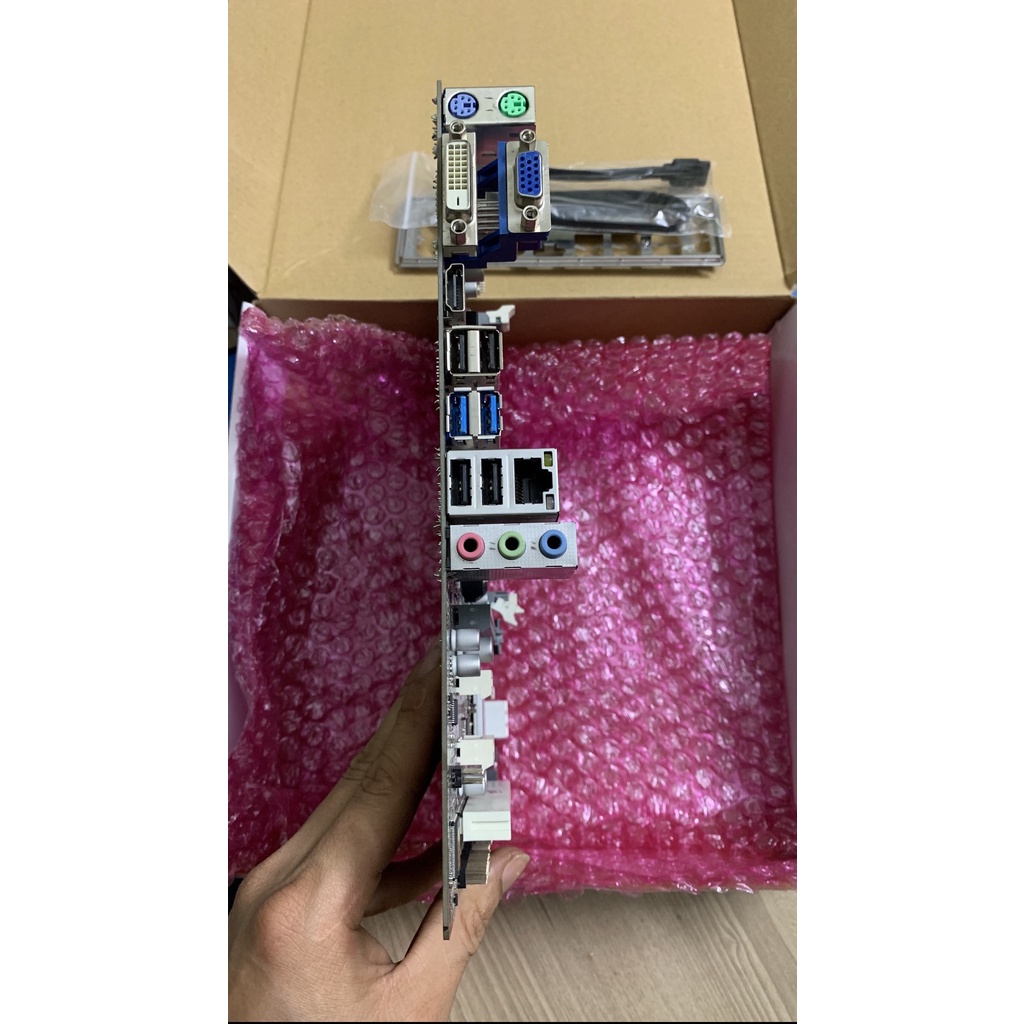 Main H81 ecs + pegatron chính hãng chạy lành ít lỗi vặt tặng kèm tản nhiệt + dây sata - Bảo hành 3 năm