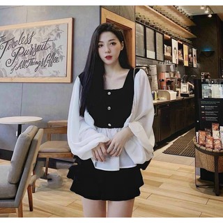 Áo kiểu cổ thuyền tay phồng
