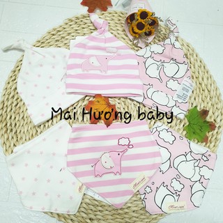 Set 3 yếm, 3 mũ momcare