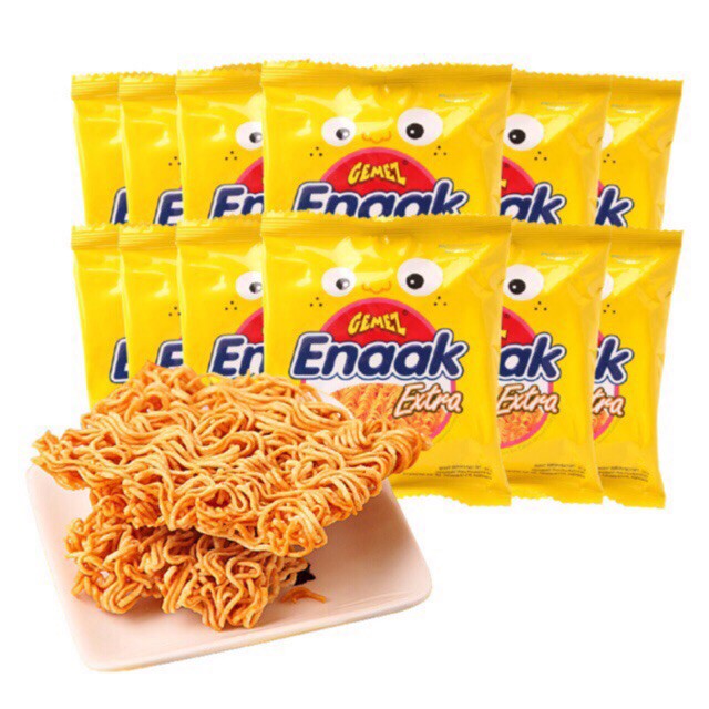 Mì ăn sống Snack Enaak vị gà hộp 24 gói/30gr (vàng)