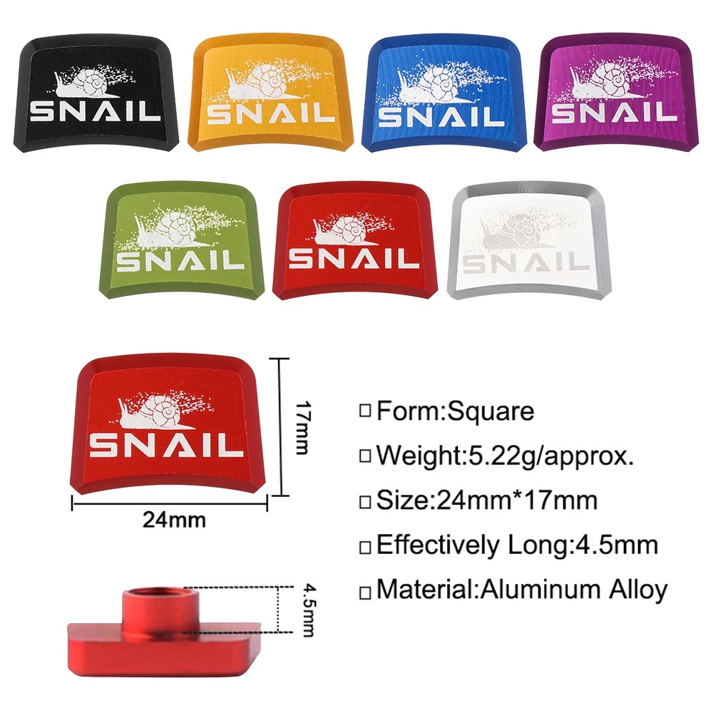 Aaron 1 Bộ 4 Ốc Vít Hình Vuông Bằng Hợp Kim Nhôm Nhiều Màu Cho Xe Đạp Leo Núi