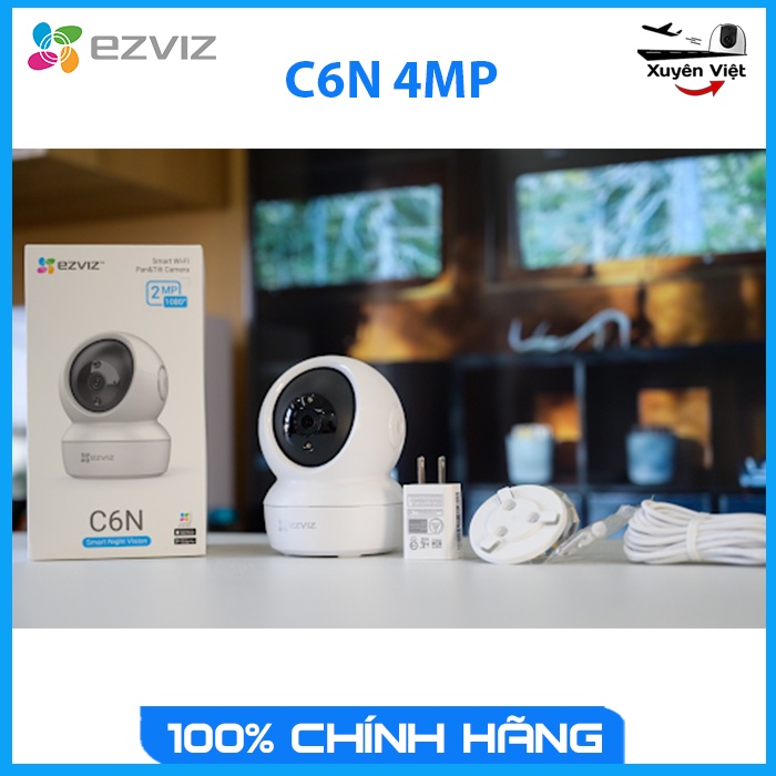 Camera Wifi Ezviz C6N 4MP 2K Siêu Net Xoay 360 độ-Camera Xuyên Việt