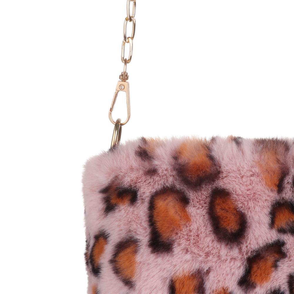 Túi Đeo Vai Giả Lông Họa Tiết Da Báo Mềm Mại Thời Trang Cho Nữ