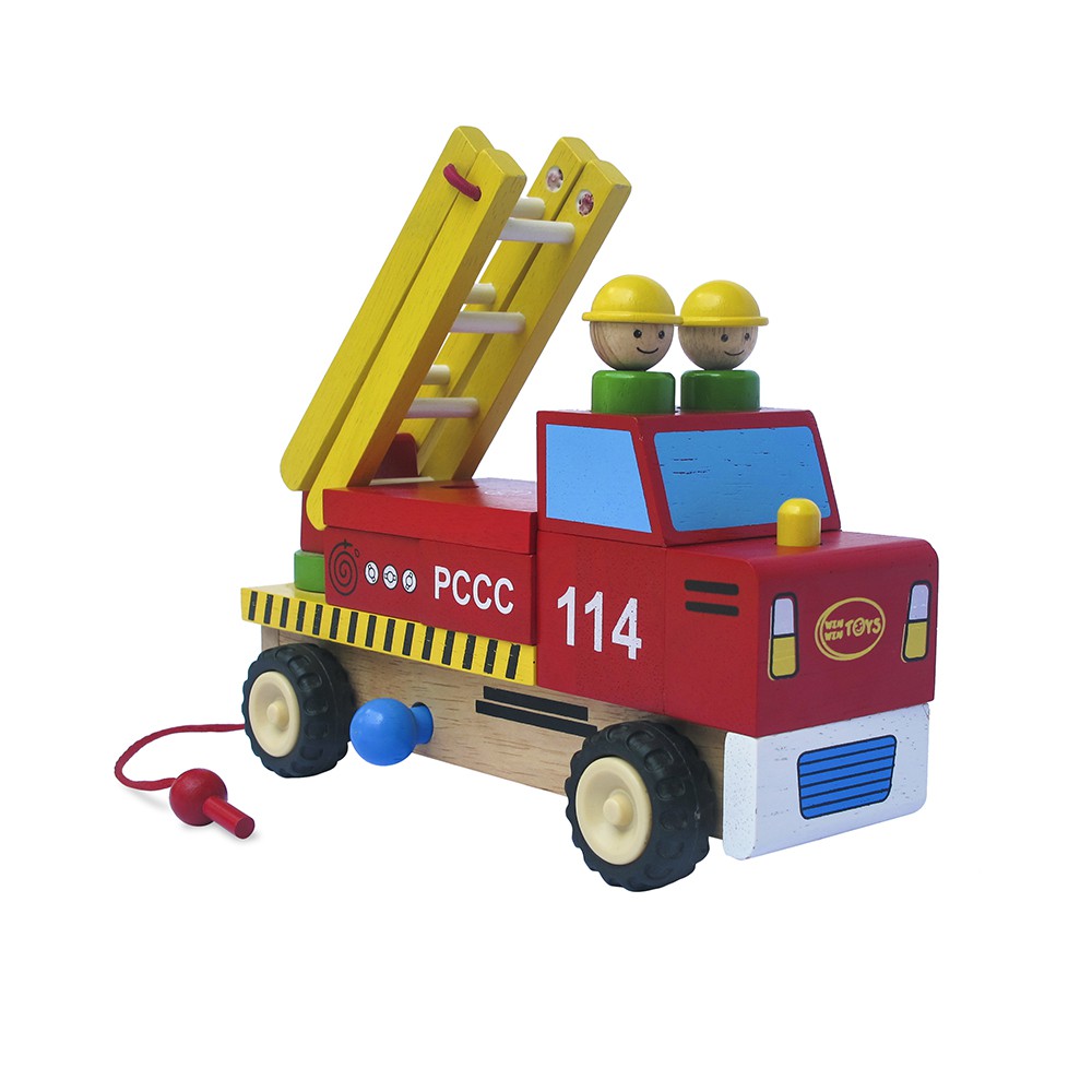 Đồ chơi gỗ Winwintoys - Xe thang lắp ráp