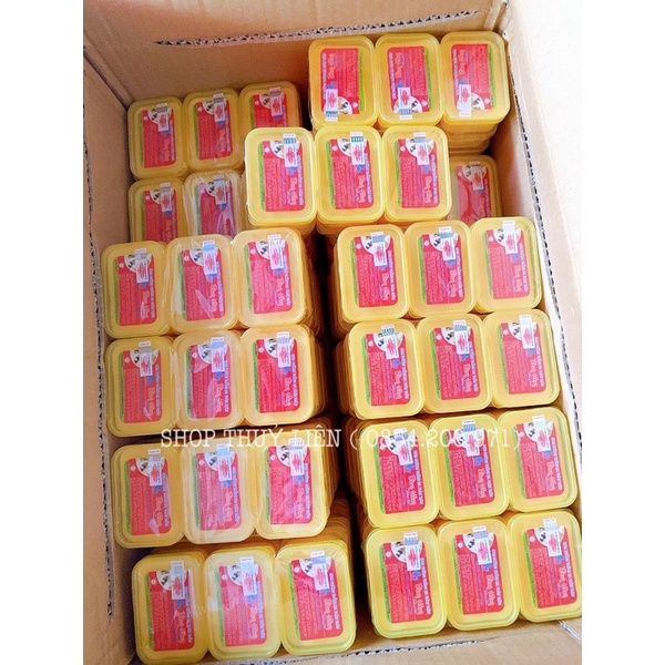 Kem bông hồng vuông trắng da  hoàng gia 100g