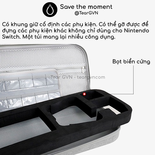 Túi du lịch đựng đủ phụ kiện (Baona) cho Nintendo Switch