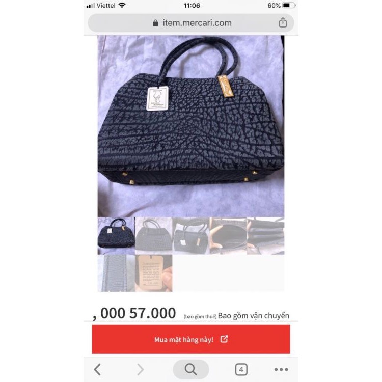 Em tua xách new 100% da linh dương châu phi siêu hiếm