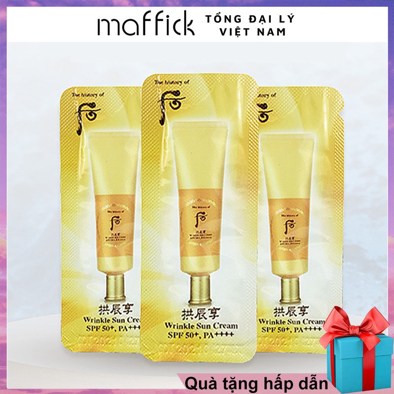 Kem chống nắng dạng gói nhỏ tiện lợi 1ml SPF 50+ WH14