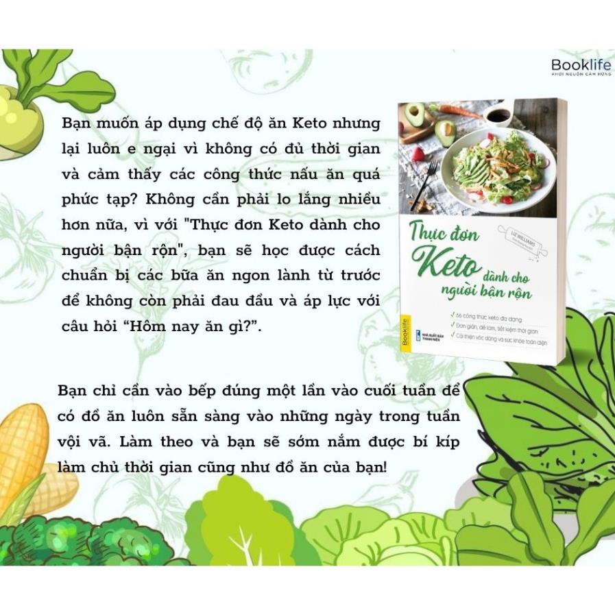 Sách - Thực Đơn Keto Dành Cho Người Bận Rộn [1980 Books] | BigBuy360 - bigbuy360.vn