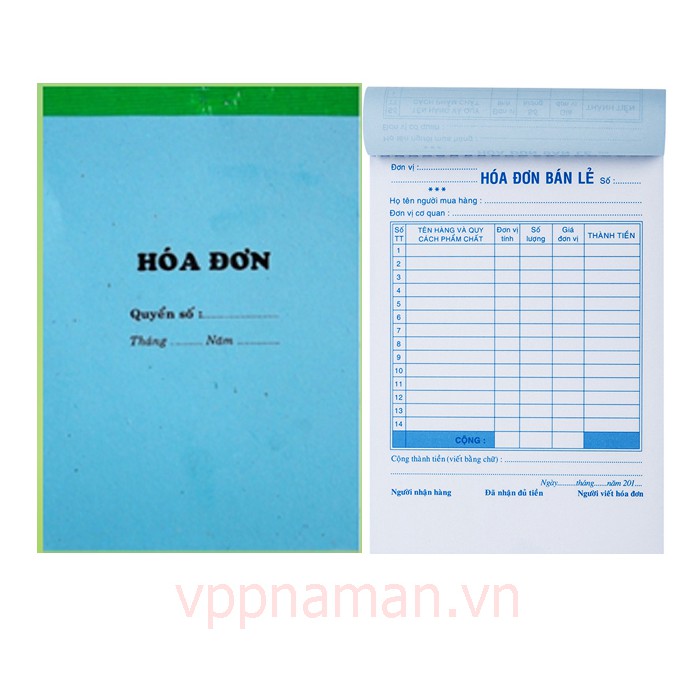 Hóa đơn bán lẻ 1 liên