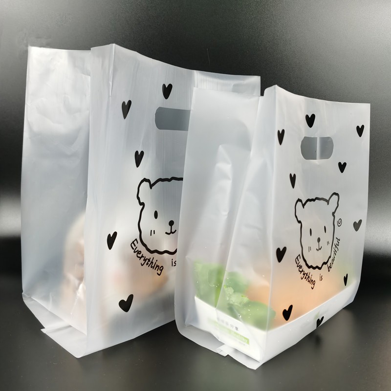 Set 50 Túi Nhựa Đựng Bánh Kẹo In Hình Gấu Dễ Thương