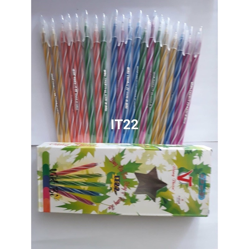 Bút bi nến Vâng Thiên mực xanh.