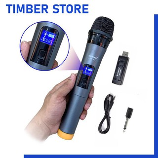 [CHÍNH HÃNG]  MICRO V12 KHÔNG DÂY ĐA NĂNG BẮT ÂM TỐT ZANSONG, SHUAE V12 MÀN HÌNH LED - Bh 6 tháng