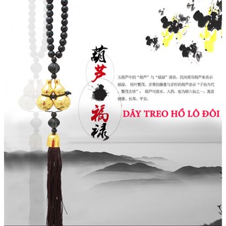 Dây treo hồ lô vàng đôi, tài lộc bình an