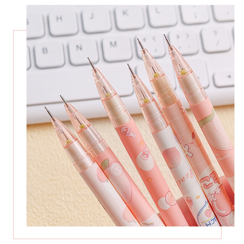 BÚT CHÌ BẤM HỌA TIẾT QUẢ ĐÀO NGÒI 0.5MM