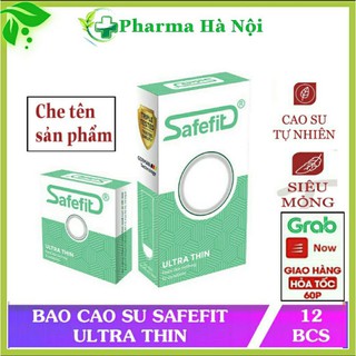 Bao cao su Safefit Ultra thin 12 chiếc ⚡siêu mỏng- 0.03mm