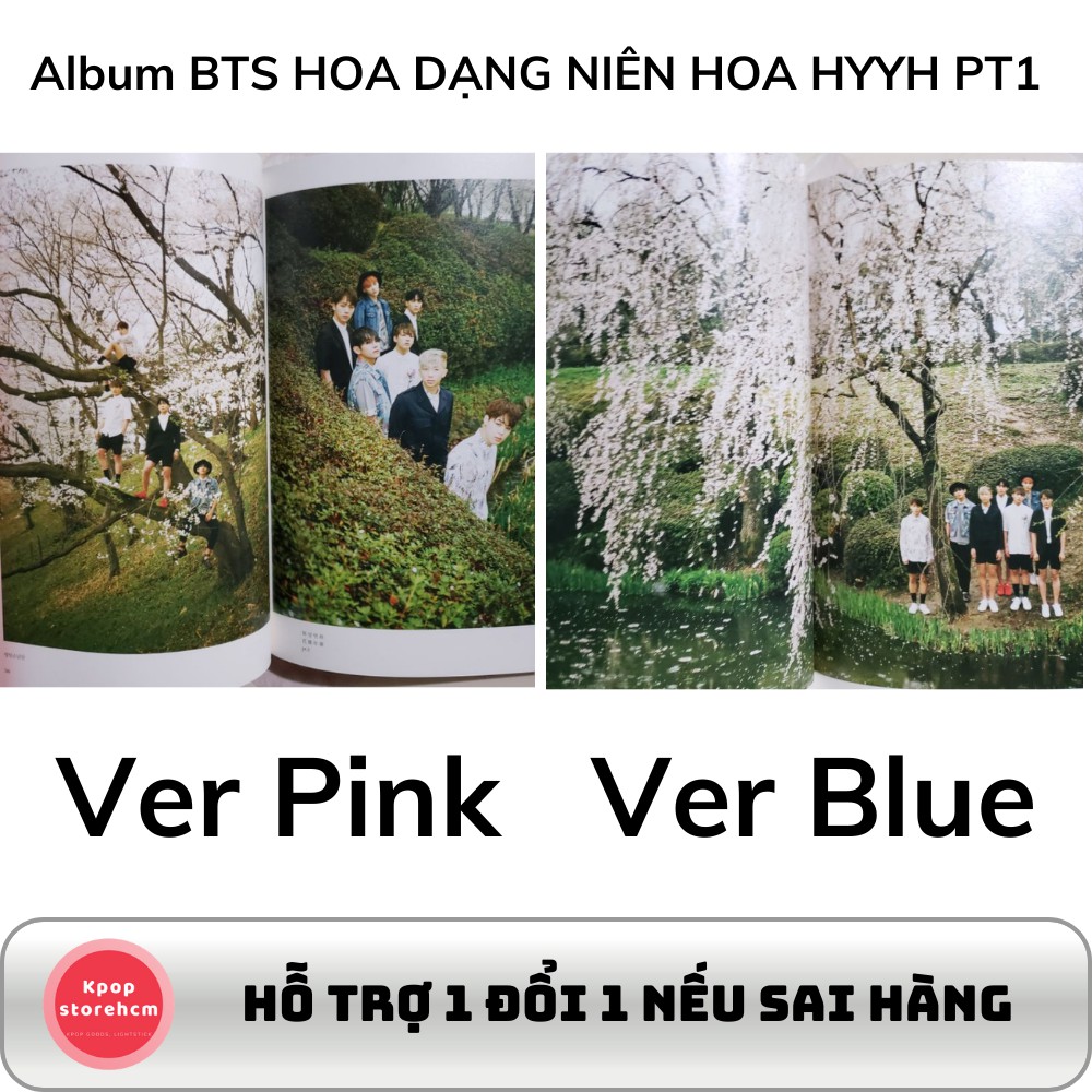 Album BTS KPOPSTOREHCM HOA DẠNG NIÊN HOA PT1 PT2 chính hãng Hàn Quốc