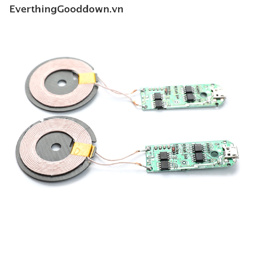 【EverthingGooddown】 DC 5V Fast Wireless Charger Transmitter Module PCBA Circuit Board With Coil .