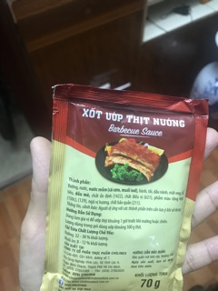 Gói Xốt ướp thịt nướng 70gr