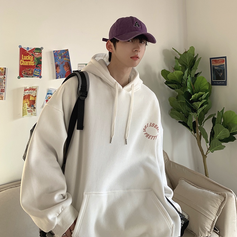 Áo hoodie dáng rộng in họa tiết thời trang phong cách hiphop đường phố sành điệu size M-5XL cho nam nữ