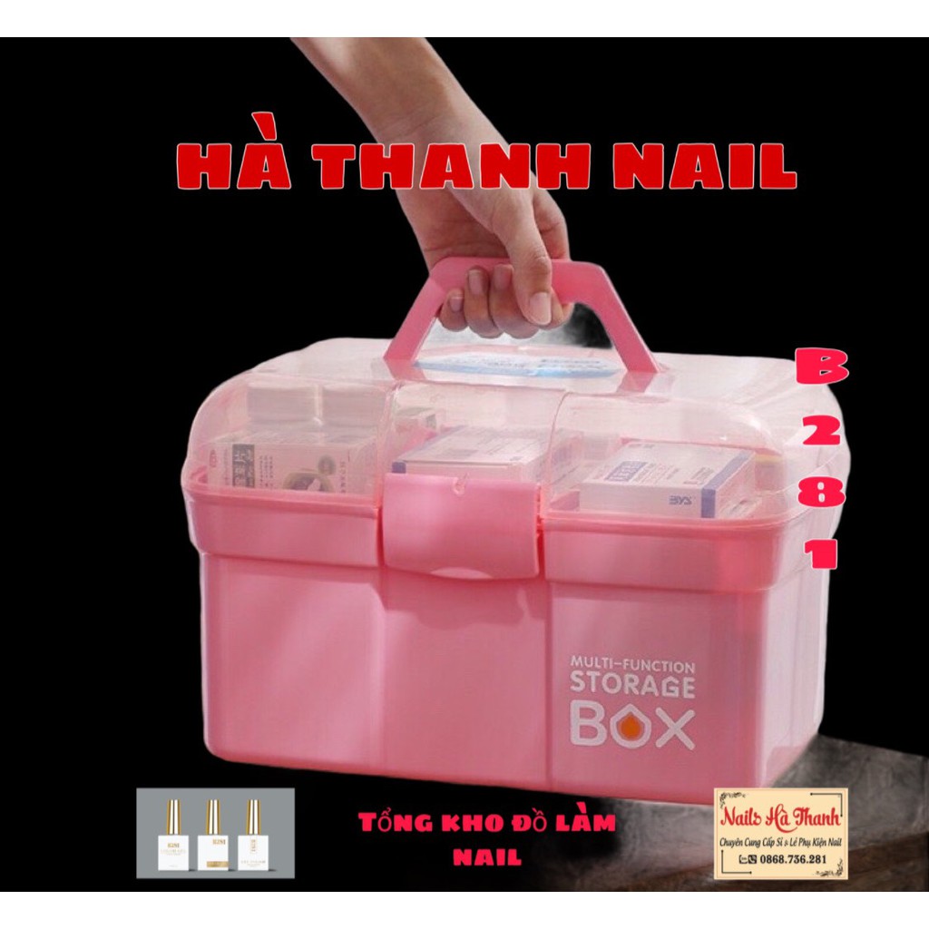 [ Siêu HotDeal ] Cốp Nhựa Đựng Đồ Nail - Mi - Makeup