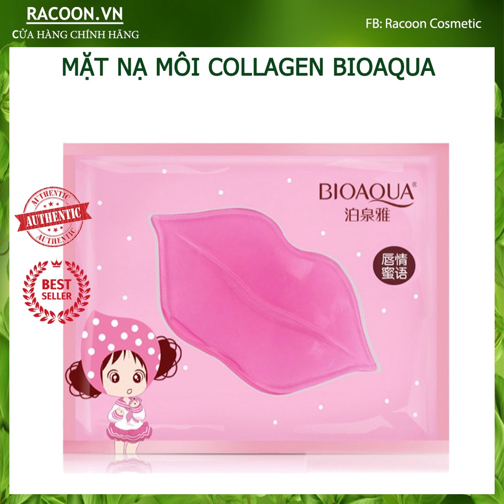 Lips Mask - Mặt Nạ Dưỡng Môi Bioaqua hàng Nội địa Trung giúp căng bóng, xóa thâm môi