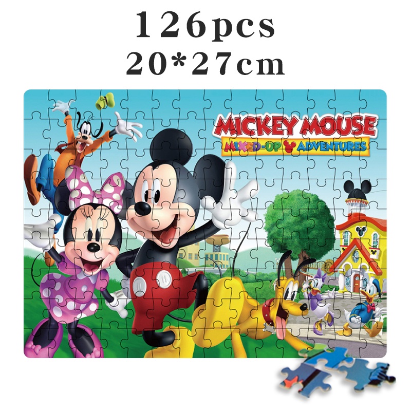 Bộ 126 Mảnh Ghép Tranh Hình Công Chúa Disney / Ultraman / Hello Kitty Thân Thiện Với Môi Trường Cho Bé 6-8 Tuổi