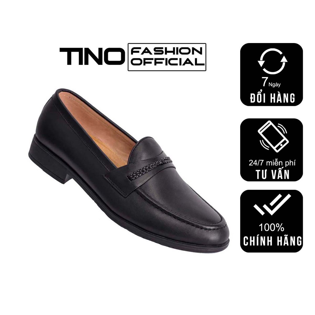 Giày lười da nam cao cấp Tino GL38 - Lỗi da 1 đổi 1 trong 12 tháng bảo hành