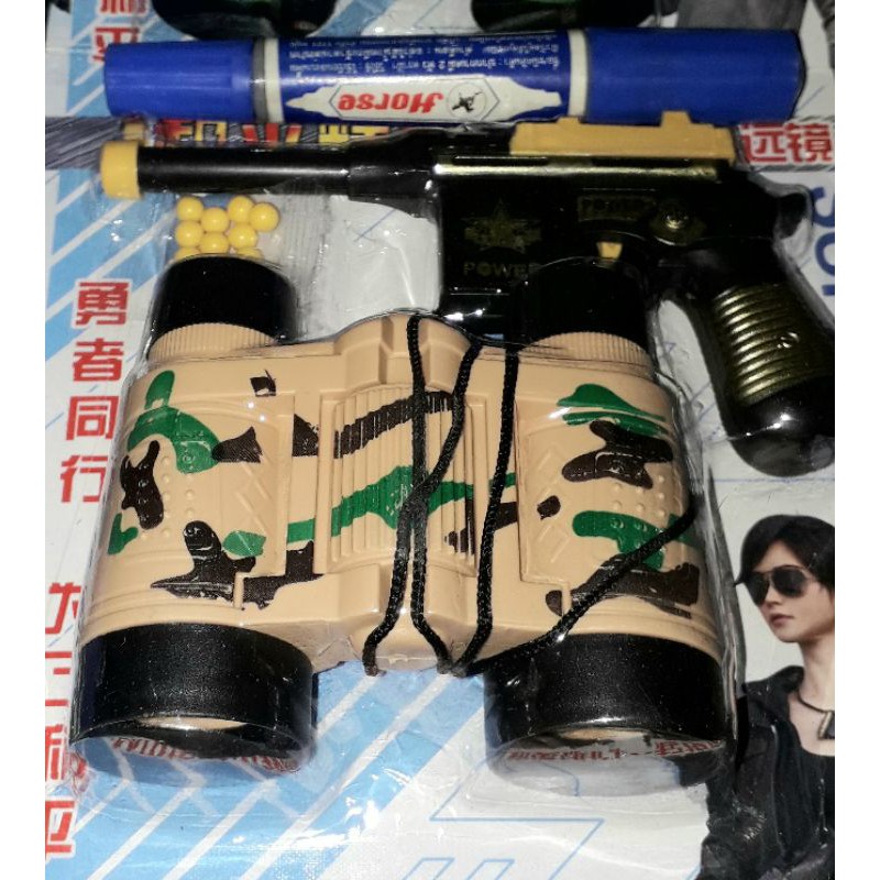 Sét 2 cái mô hình đồ chơi ống nhòm và phụ kiện bằng nhựa trong game pubg