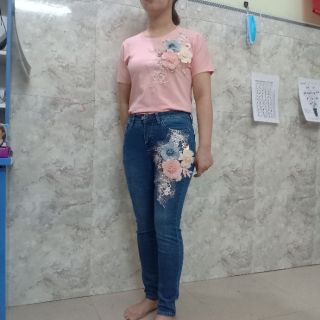 Set jean hoa nhiều mẫu( có big size đến 80 kg)