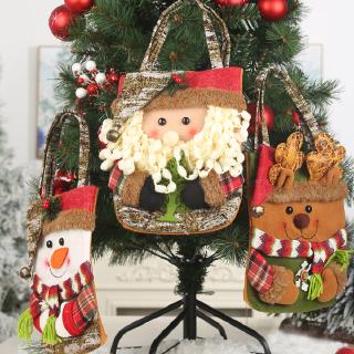 Túi Giáng sinh hình ông già Noel / người tuyết / nai sừng tấm trang trí giáng sinh