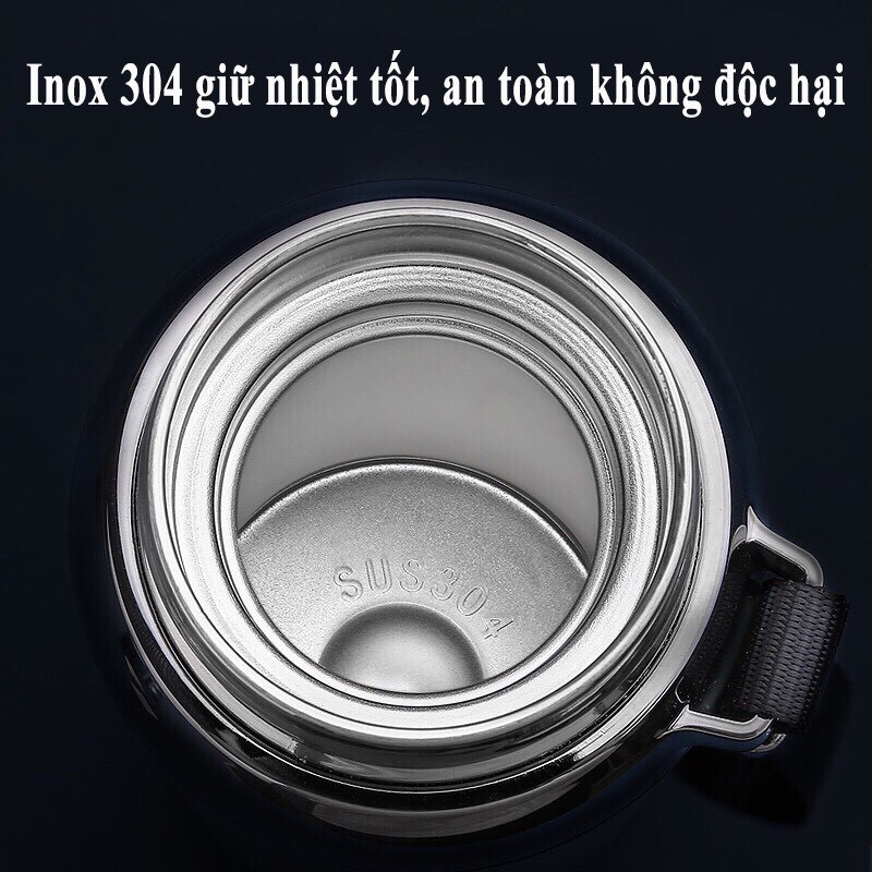 Bình Giữ Nhiệt INOX SUS 304 kiểu dáng thể thao, Có Tấm Lọc, Giữ Nhiệt Lên Đến 24 Tiếng !