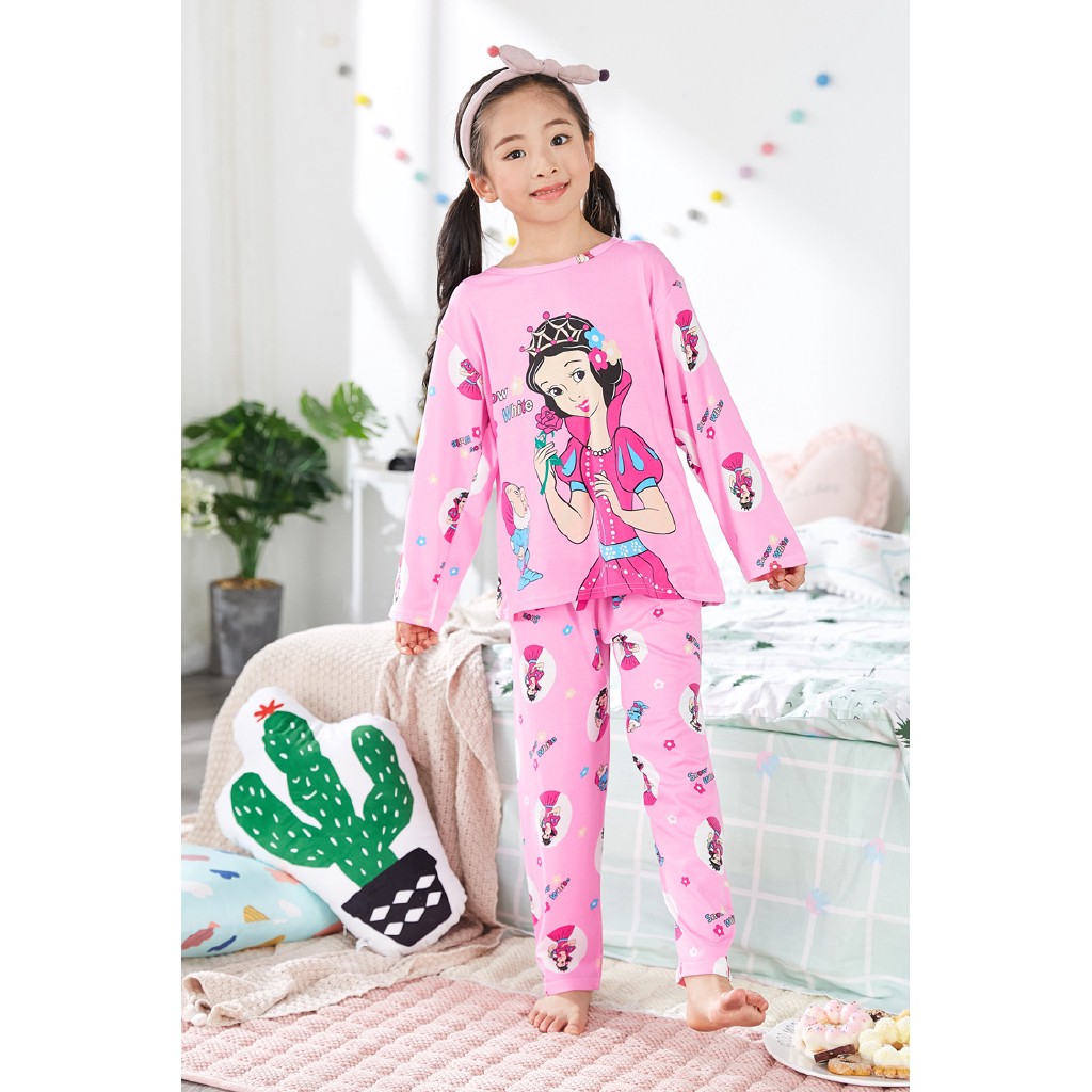 Bộ pijama cotton dài tay cho bé gái