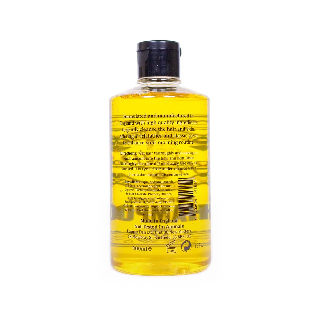 Dầu Tắm Gội Dapper Dan Hair &amp; Body Shampoo 300ml