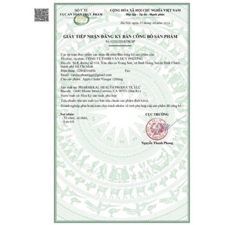 Giấm Táo 180v Mỹ