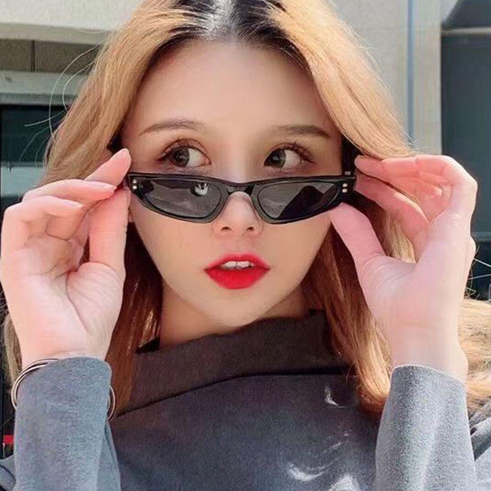 Kính Mát Gọng Mắt Mèo Tam Giác Chống Tia UV400 Thời Trang Cho Nữ WMES15H