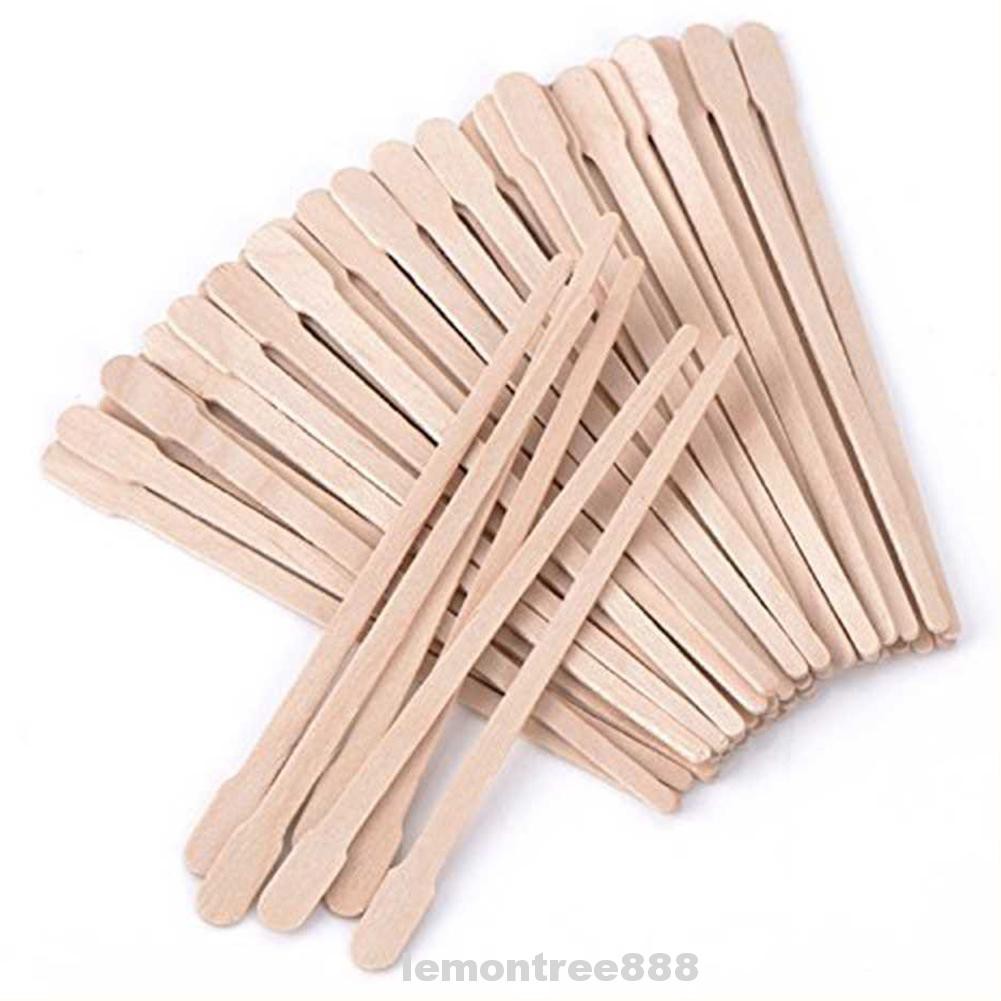 (Hàng Mới Về) Bộ 400 Que Gỗ Đầu Phẳng Cỡ Nhỏ Chuyên Dụng Cho Đánh Sáp Lông Mày | BigBuy360 - bigbuy360.vn