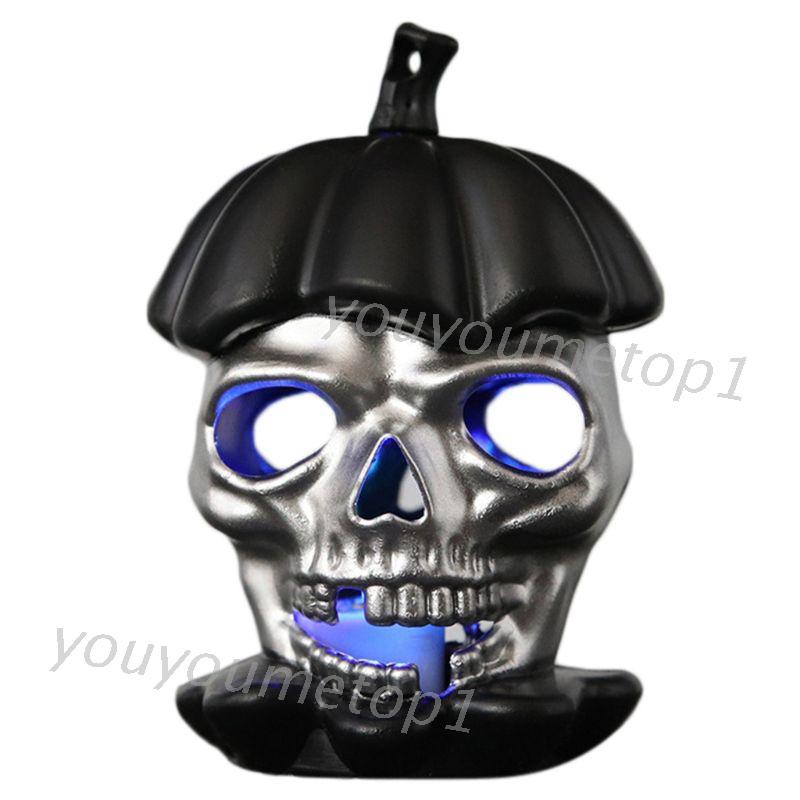 Đèn Led Hình Đầu Lâu Và Quả Bí Ngô Trang Trí Halloween